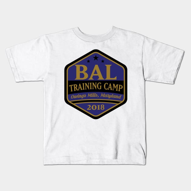 Football TRAINING CAMP Owings Mills, MD!!! Kids T-Shirt by OffesniveLine